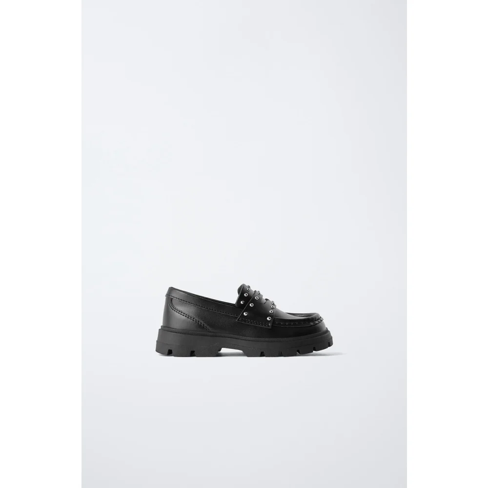 Zara Baby Studded Loafers Size 8 US 24 EU